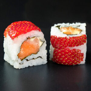 Strawberry Salmon Roll sushi maki